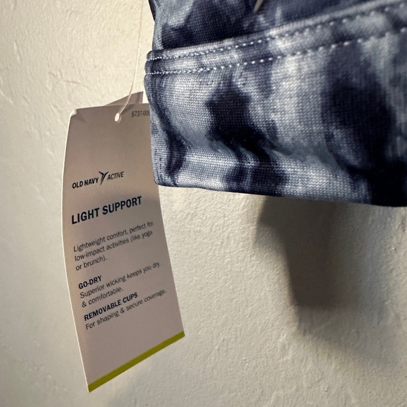 Old Navy Blue Tie-Dye Sports Bra - Picture 5 of 5